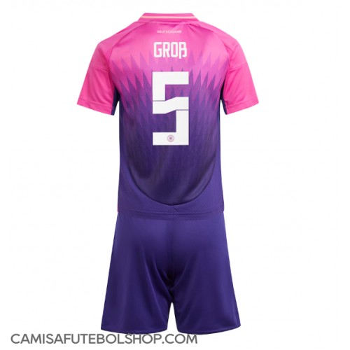 Camisa de time de futebol Alemanha Pascal Gross #5 Replicas 2º Equipamento Infantil Europeu 2024 Manga Curta (+ Calças curtas)